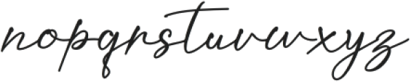 Kaliurang Signature otf (400) Font LOWERCASE