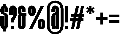 Kallina Condensed Regular otf (400) Font OTHER CHARS