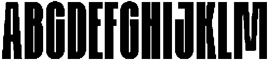 Kallina Condensed Regular otf (400) Font UPPERCASE