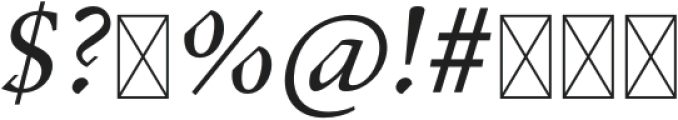 Kalon Italic otf (400) Font OTHER CHARS