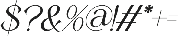 Kalrina Italic otf (400) Font OTHER CHARS