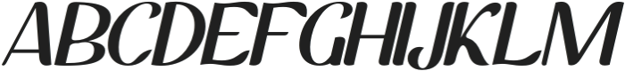 Kaltera Italic otf (400) Font UPPERCASE