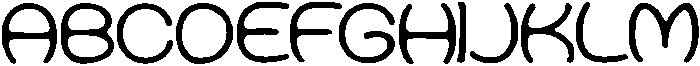Kaltore Regular otf (400) Font UPPERCASE