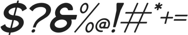 Kalundra Italic otf (400) Font OTHER CHARS