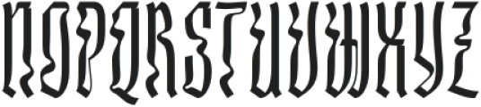 Kamasunday Regular otf (400) Font LOWERCASE