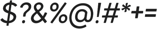 Kamber Medium Italic otf (500) Font OTHER CHARS