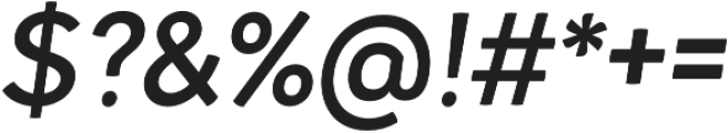 Kamber SemiBold Italic otf (600) Font OTHER CHARS