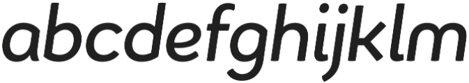 Kamber SemiBold Italic otf (600) Font LOWERCASE