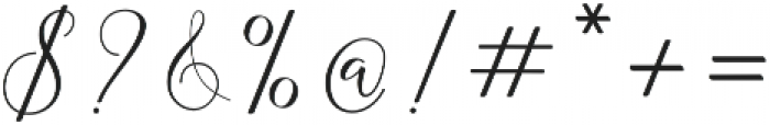 Kamelia Script Regular otf (400) Font OTHER CHARS