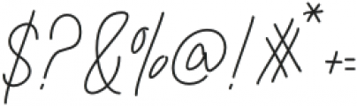 Kamila Signature otf (400) Font OTHER CHARS