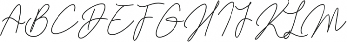 Kamila Signature otf (400) Font UPPERCASE