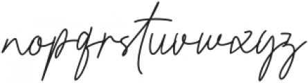 Kamila Signature otf (400) Font LOWERCASE