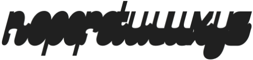 Kampiun Extrude Italic otf (400) Font LOWERCASE