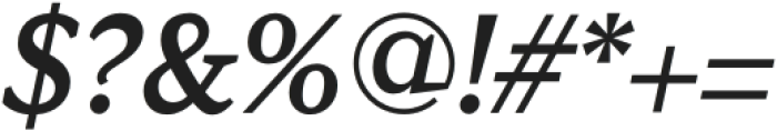 Kandal Medium Italic otf (500) Font OTHER CHARS