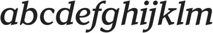 Kandal Medium Italic otf (500) Font LOWERCASE