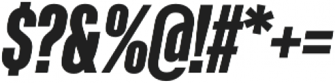 Kaneda Gothic ExtraBold Italic otf (700) Font OTHER CHARS
