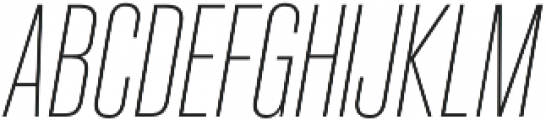 Kaneda Gothic ExtraLight Italic otf (200) Font UPPERCASE
