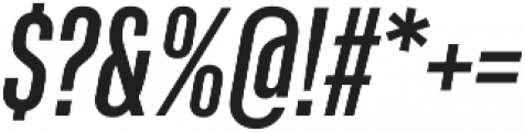 Kaneda Gothic Medium Italic otf (500) Font OTHER CHARS