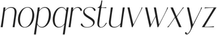 KanneshaItalic Extra Light otf (200) Font LOWERCASE