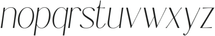 KanneshaItalic Thin otf (100) Font LOWERCASE