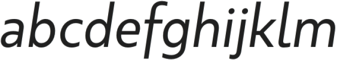 Kappa Text Regular Italic otf (400) Font LOWERCASE