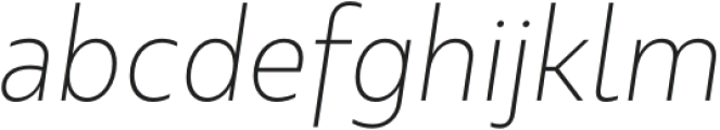 Kappa Text UltraLight Italic otf (300) Font LOWERCASE