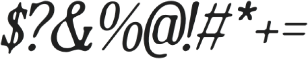 KapvileBlur-Italic otf (400) Font OTHER CHARS