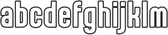 Karepe FX Bold Outline otf (700) Font LOWERCASE