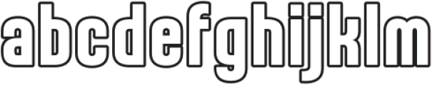 Karepe FX ExtraBold Outline otf (700) Font LOWERCASE