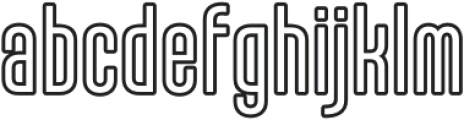 Karepe FX Light Outline otf (300) Font LOWERCASE