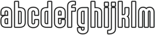 Karepe FX Medium Outline otf (500) Font LOWERCASE