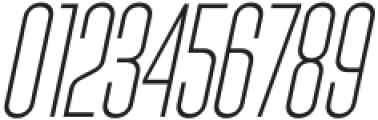 Karepe FX Thin Italic otf (100) Font OTHER CHARS