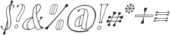 Karl Blackfoot Oblique otf (900) Font OTHER CHARS
