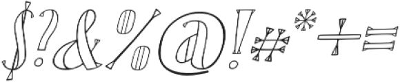 Karl White Oblique otf (400) Font OTHER CHARS