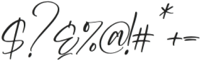 Karolena Italic otf (400) Font OTHER CHARS