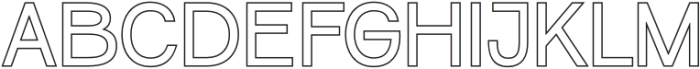 Karoly Outline otf (400) Font UPPERCASE