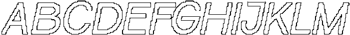 Karoly Pixel Outline otf (400) Font UPPERCASE