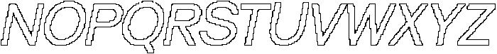 Karoly Pixel Outline otf (400) Font UPPERCASE