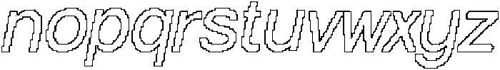 Karoly Pixel Outline otf (400) Font LOWERCASE