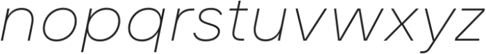 Karst Hairline Italic otf (100) Font LOWERCASE