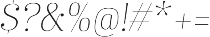 Karsten ExtraLight Italic otf (200) Font OTHER CHARS
