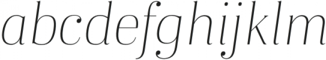 Karsten ExtraLight Italic otf (200) Font LOWERCASE