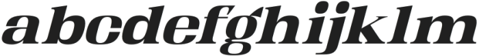 Kartikana Serif Extrabold Italic otf (700) Font LOWERCASE