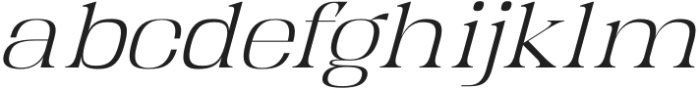 Kartikana Serif Extralight Italic otf (200) Font LOWERCASE