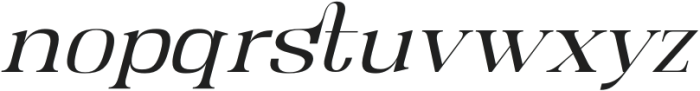 Kartikana Serif Italic otf (400) Font LOWERCASE