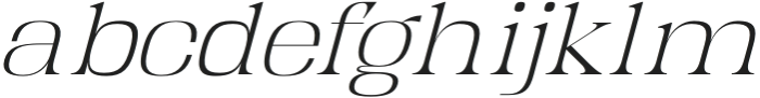 Kartikana Serif Thin Italic otf (100) Font LOWERCASE