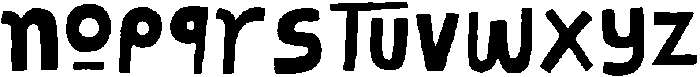 Kartis Regular otf (400) Font LOWERCASE