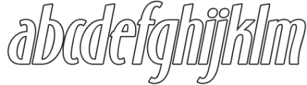 Kashtani-Outline-Oblique otf (400) FONT