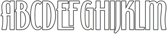 Kashtani-Outline otf (400) Font UPPERCASE