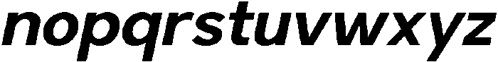 Kasnova Bold Italic otf (700) Font LOWERCASE
